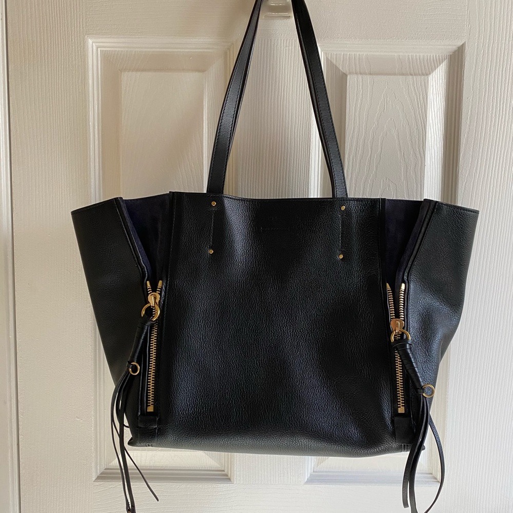 Chloe medium Milo calfskin & suede tote